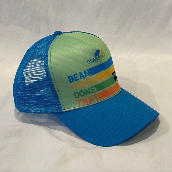 GLASSBARN Bean There Done That Adjustable SnapBack OSFM Trucker Hat IN Soybean - Picture 5 of 10